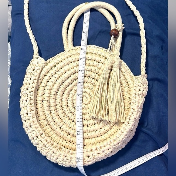 Solid & Striped, Summer Ivory/Lime Woven Satchel,Shoulder Strap/Handbag,EUC - Picture 14 of 14